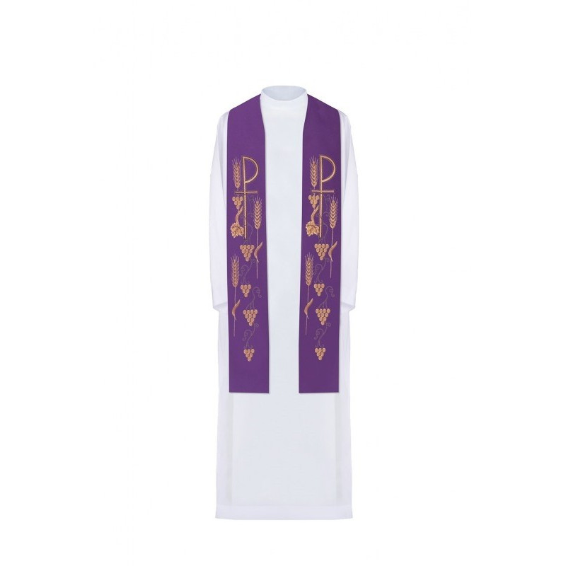 Gestickte Stola - liturgische Farben (27)