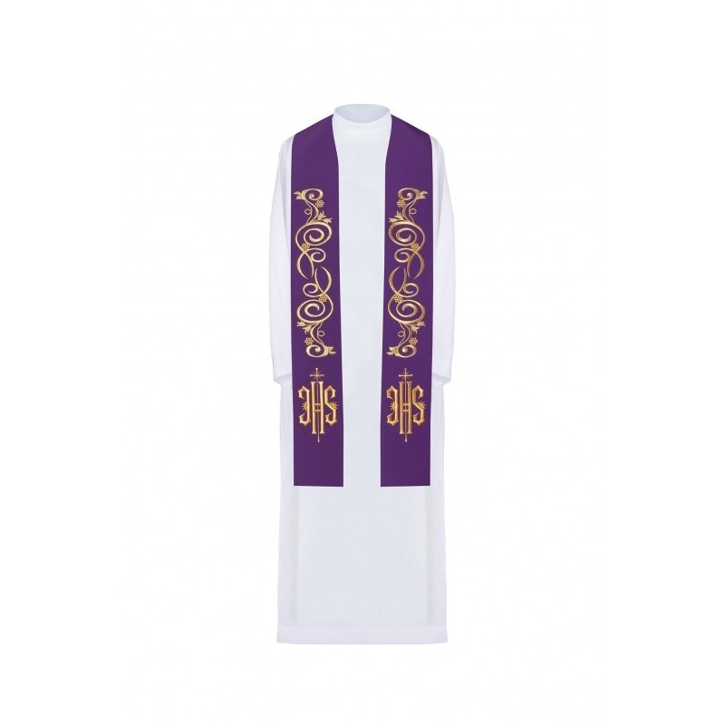 Bestickte Stola - liturgische Farben (31)