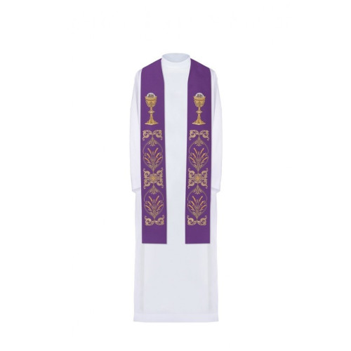 Bestickte Stola - liturgische Farben (42)