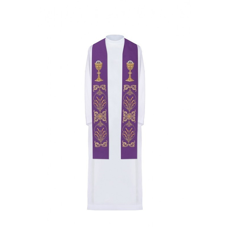 Bestickte Stola - liturgische Farben (42)