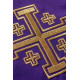 Gestickte Stola Jerusalem Kreuz - liturgische Farben (46)