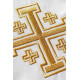 Gestickte Stola Jerusalem Kreuz - liturgische Farben (46)