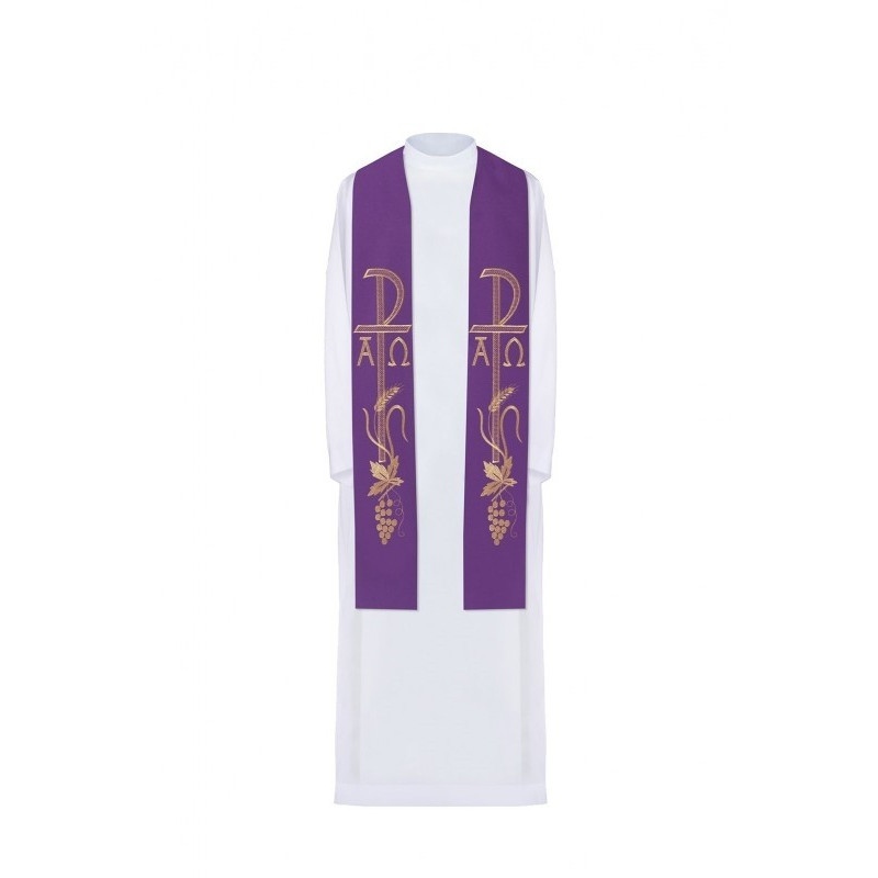 Bestickte Stola - liturgische Farben (75)