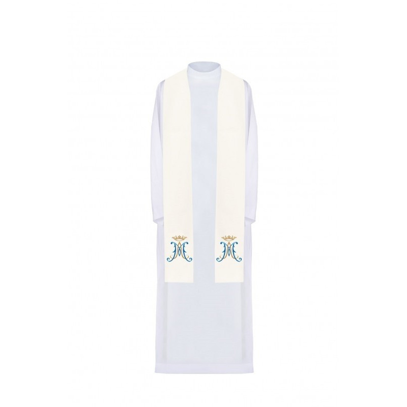 Bestickte Stola Marian - ecru (61)