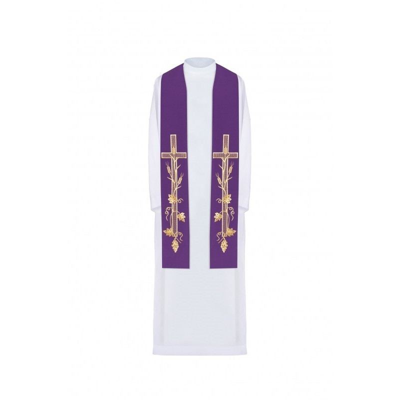 Gestickte Stola - liturgische Farben (72)
