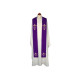 Bestickte Stola - liturgische Farben, reiche Stickerei (11)