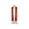 Bestickte Stola - liturgische Farben, reiche Stickerei (12)