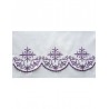 Gesticktes Altartuch - violettes Kreuz (54)