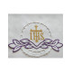Besticktes Altartuch - IHS-Kreuz (71)