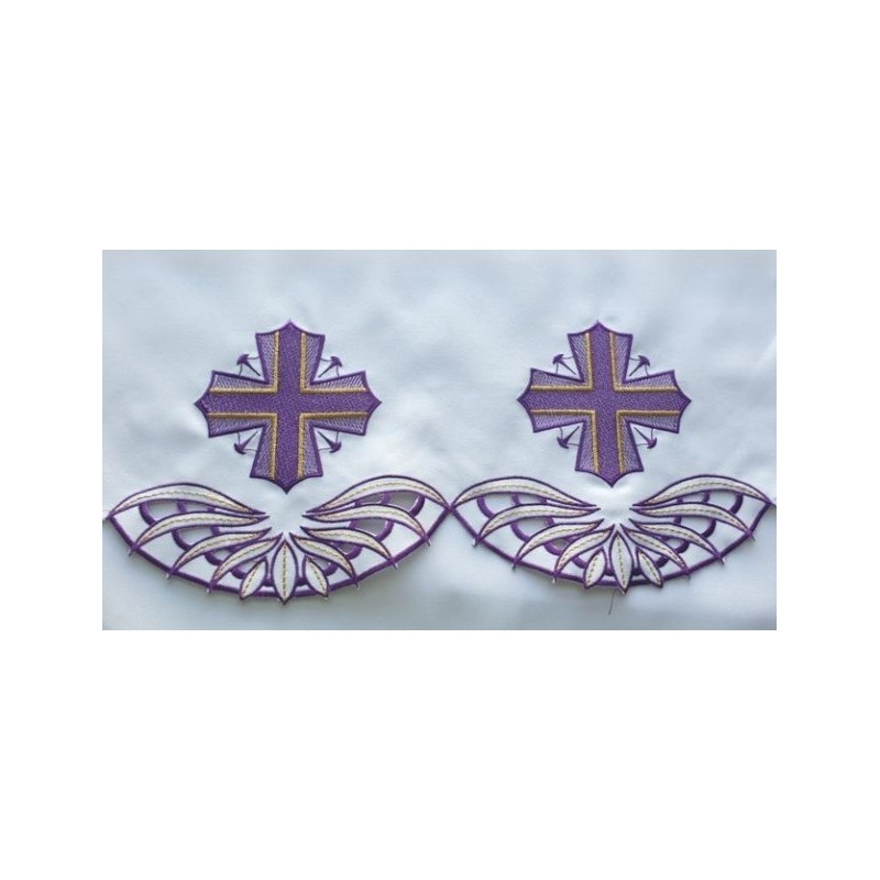 Gesticktes Altartuch - Eucharistisches Muster (76)