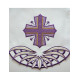 Gesticktes Altartuch - Eucharistisches Muster (76)