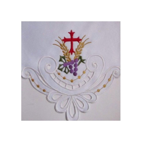 Gesticktes Altartuch - Eucharistisches Muster (91)