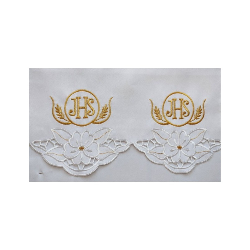Gesticktes Altartuch - Eucharistisches Muster (95)