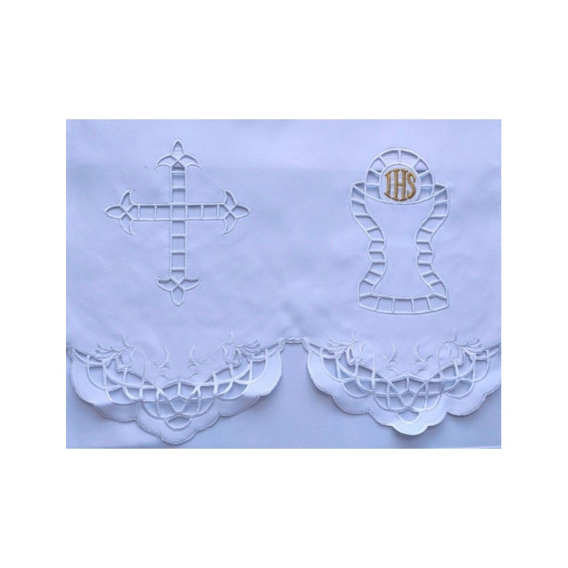 Gesticktes Altartuch - Eucharistisches Muster (97)