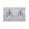 Gesticktes Altartuch - Marianisches Muster (98)