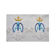 Gesticktes Altartuch - Marianisches Muster (98)