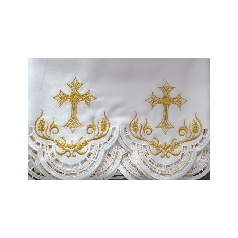 Gesticktes Altartuch - Eucharistisches Muster (104)