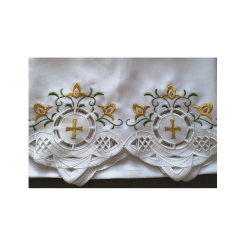 Gesticktes Altartuch - Eucharistisches Muster (109)