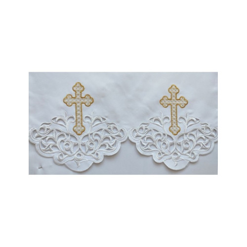 Gesticktes Altartuch - Eucharistisches Muster (111)