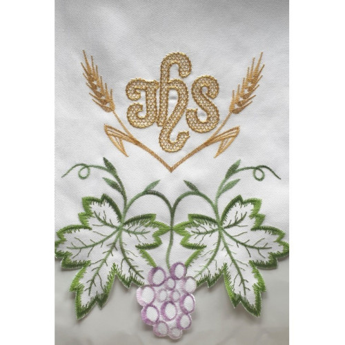 Gesticktes Altartuch - Eucharistisches Muster (150)
