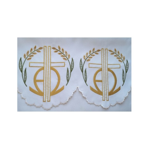 Gesticktes Altartuch - Eucharistisches Muster (182)