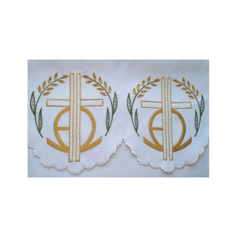 Gesticktes Altartuch - Eucharistisches Muster (182)