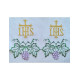 Gesticktes Altartuch - Eucharistisches Muster (189)