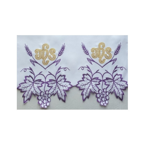 Gesticktes Altartuch - Eucharistisches Muster (199)