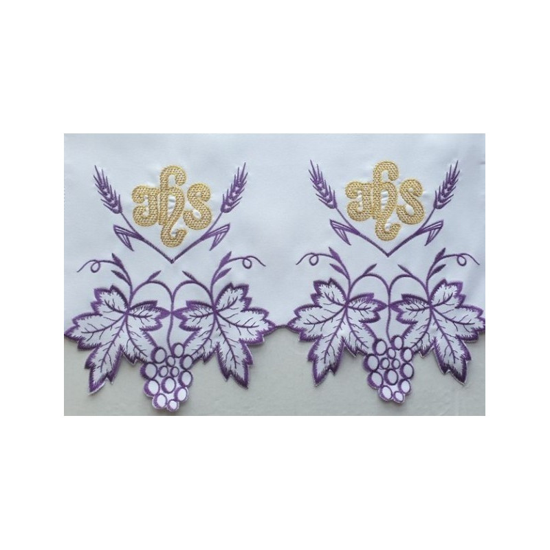 Gesticktes Altartuch - Eucharistisches Muster (199)