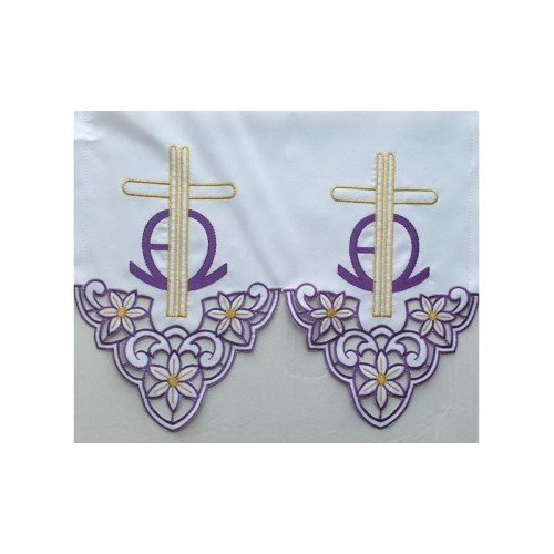 Gesticktes Altartuch - Eucharistisches Muster (208)
