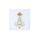 Kelchleinen-Set Marianisches Muster - 100% Baumwolle (9)