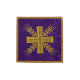 Lila gesticktes Kelchblatt - Kreuz und Ohren