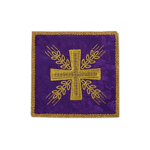 Lila gesticktes Kelchblatt - Kreuz und Ohren