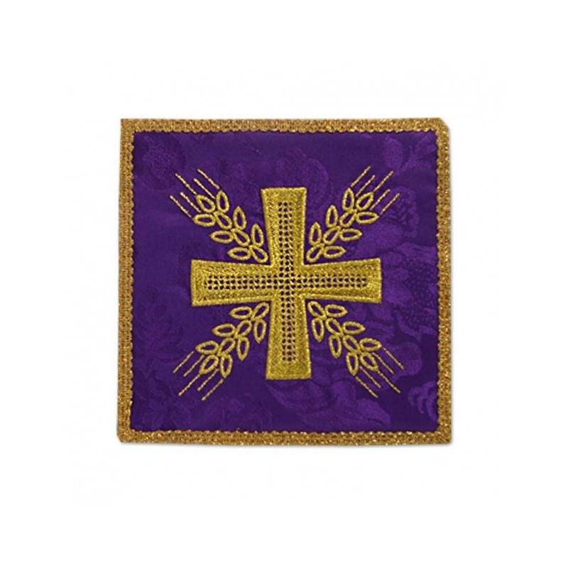 Lila gesticktes Kelchblatt - Kreuz und Ohren