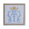 Ecru besticktes Kelchtuch - Marian