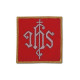 Abendmahlskelch bestickt rot - gold IHS