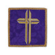Abendmahlskelch bestickt violett - Kreuz (1)