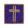 Abendmahlskelch bestickt violett - Kreuz (1)