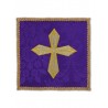 Besticktes Kelchtuch - goldenes Kreuz (1)