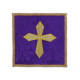 Besticktes Kelchtuch - goldenes Kreuz (1)
