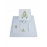Kelchleinen-Set Marianisches Muster (05)