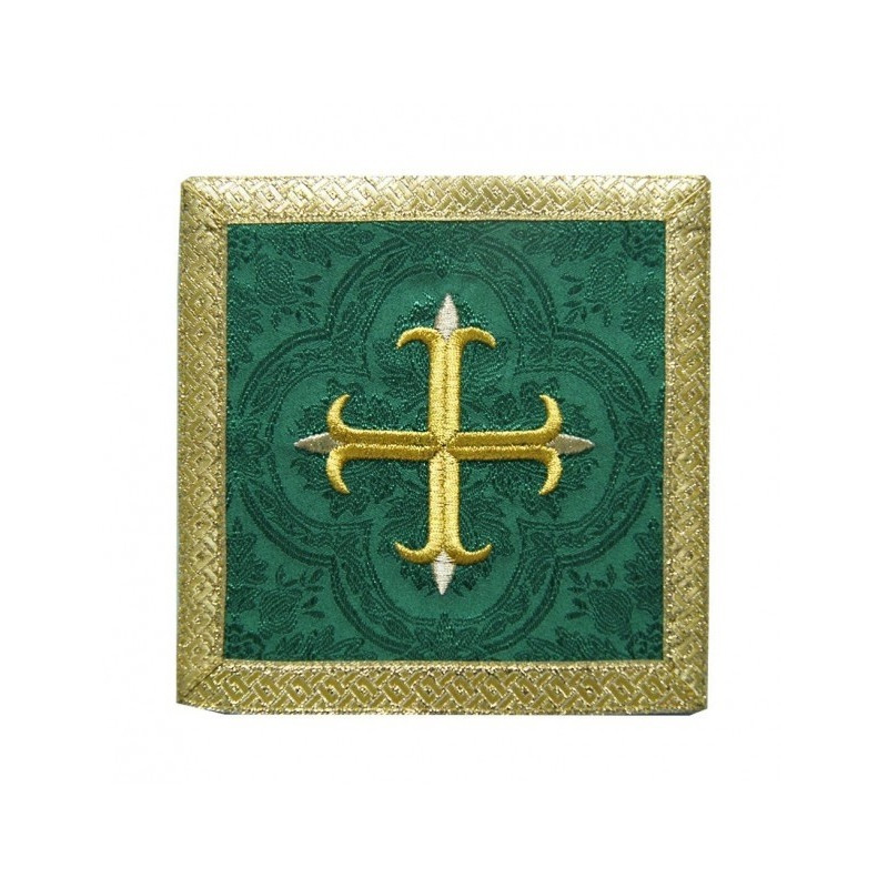 Kelch blassgrünes Kreuz + goldene Verzierung
