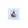 Besticktes Leinen-Kelch-Set - Herz des Herrn Jesus