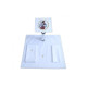 Besticktes Leinen-Kelch-Set - Guter Hirte