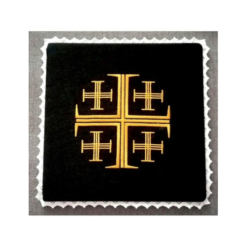 Abendmahlskelch schwarz Jerusalem Kreuz