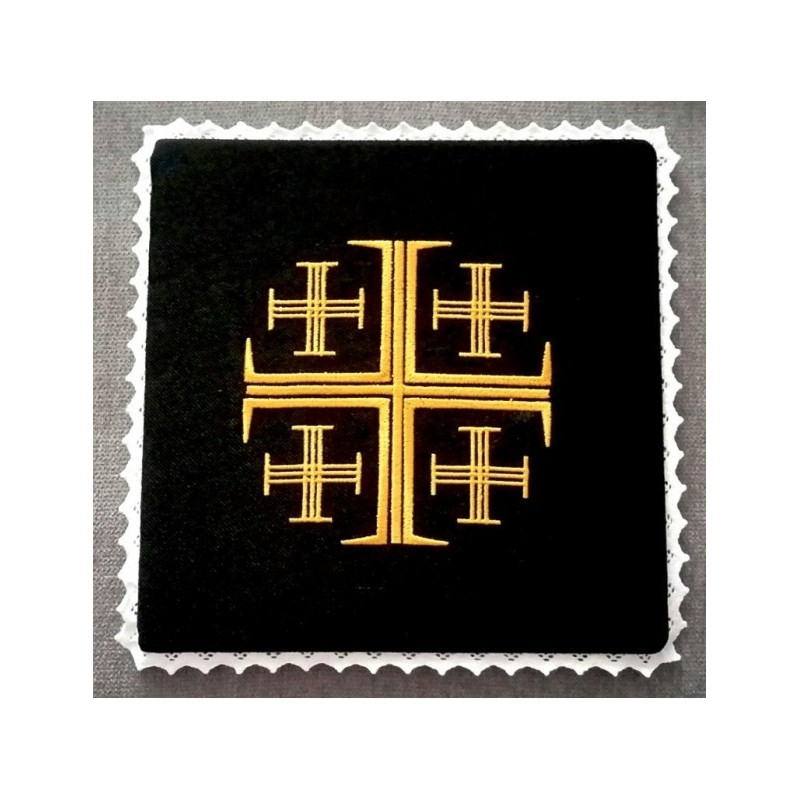 Abendmahlskelch schwarz Jerusalem Kreuz