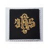 Abendmahlskelch schwarz - gold IHS