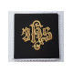 Abendmahlskelch schwarz - gold IHS