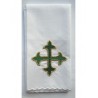 Purificator - grünes Kreuz - 100% Baumwolle.