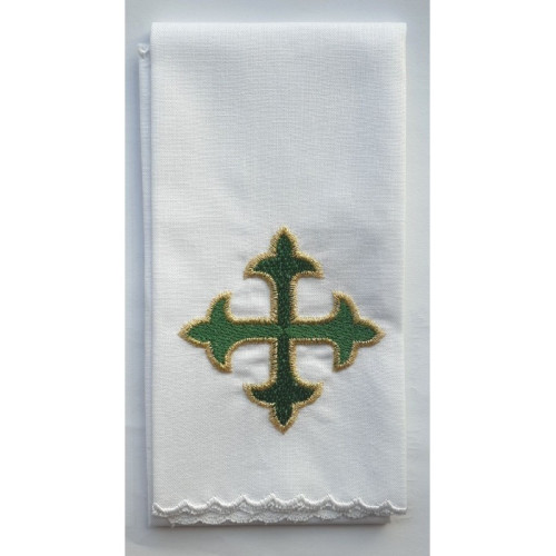 Purificator - grünes Kreuz - 100% Baumwolle.
